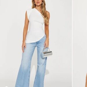 In my moment one shoulder top - medium- NWT